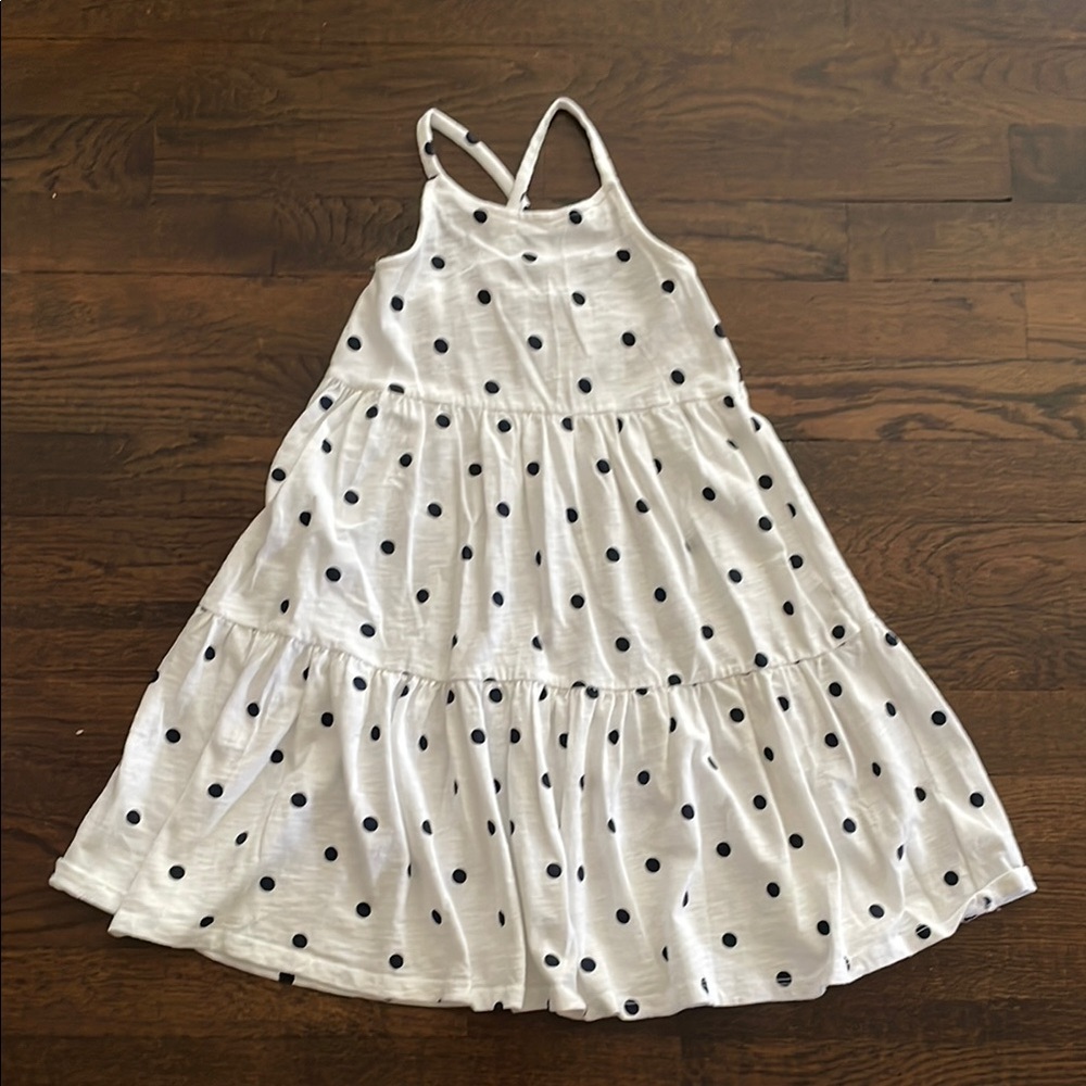 OLD NAVY Polka Dot Kids Dress in White and Black